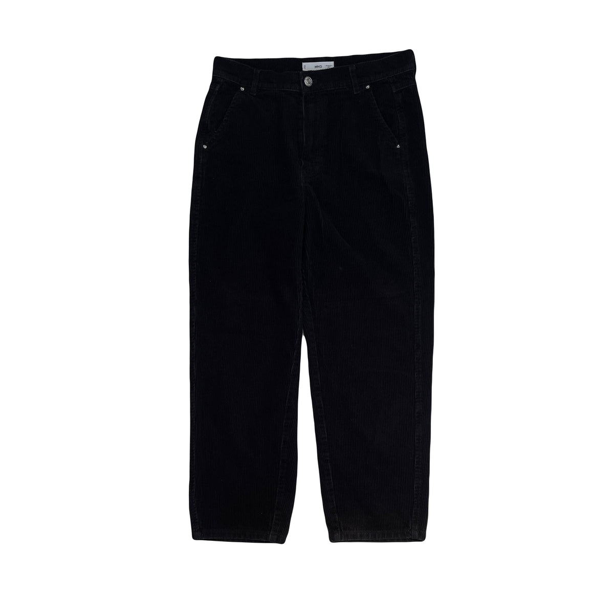 Vintage Y2K black jumbo relaxed corduroy trousers W31 L26 by MNG