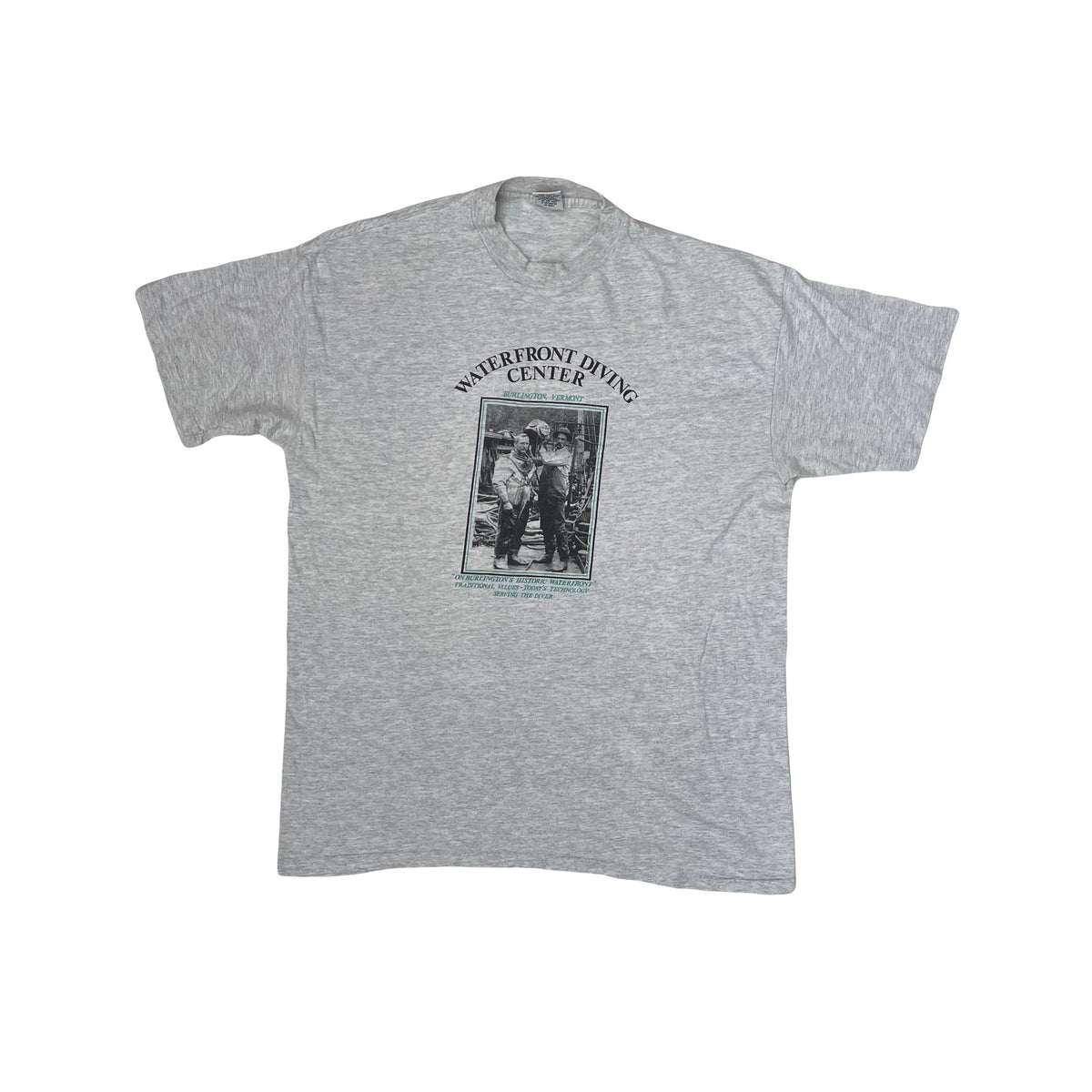 Vintage Single Stitch XL T-Shirt "Waterfront Diving Center" Graphic by Signal