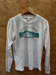 Vintage 90s Westline Winter USA souvenir single stitch white t-shirt size large