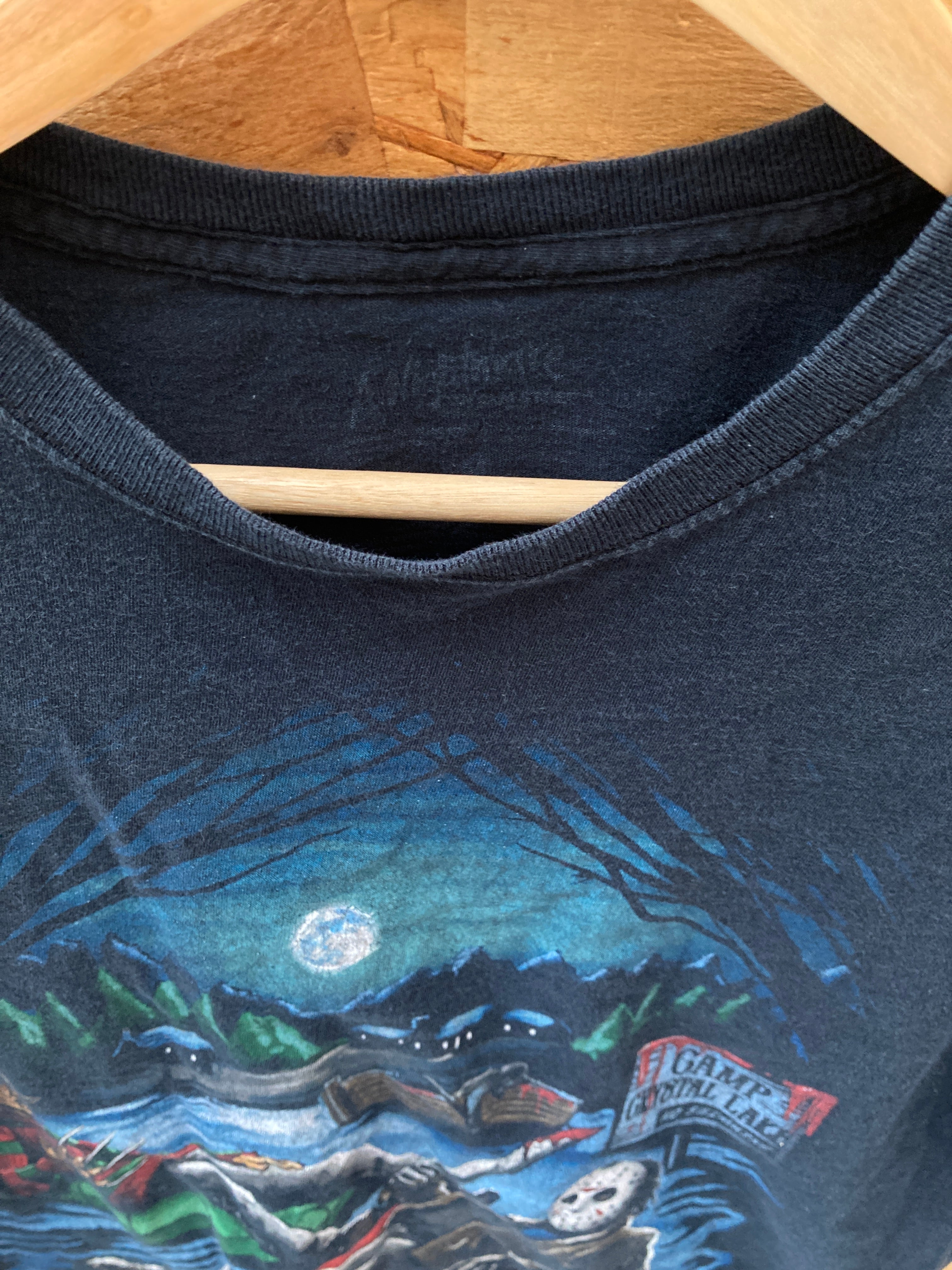 Vintage Y2K Nightmare on Elm Street camp crystal lake t-shirt size medium
