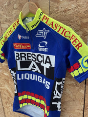 Nalini Cycling Jersey Men's M Blue Liquigas Brescia Vintage Retro