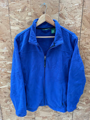 L.L. Bean Women's Fleece Jacket Blue Size L Full Zip Outdoor Casual