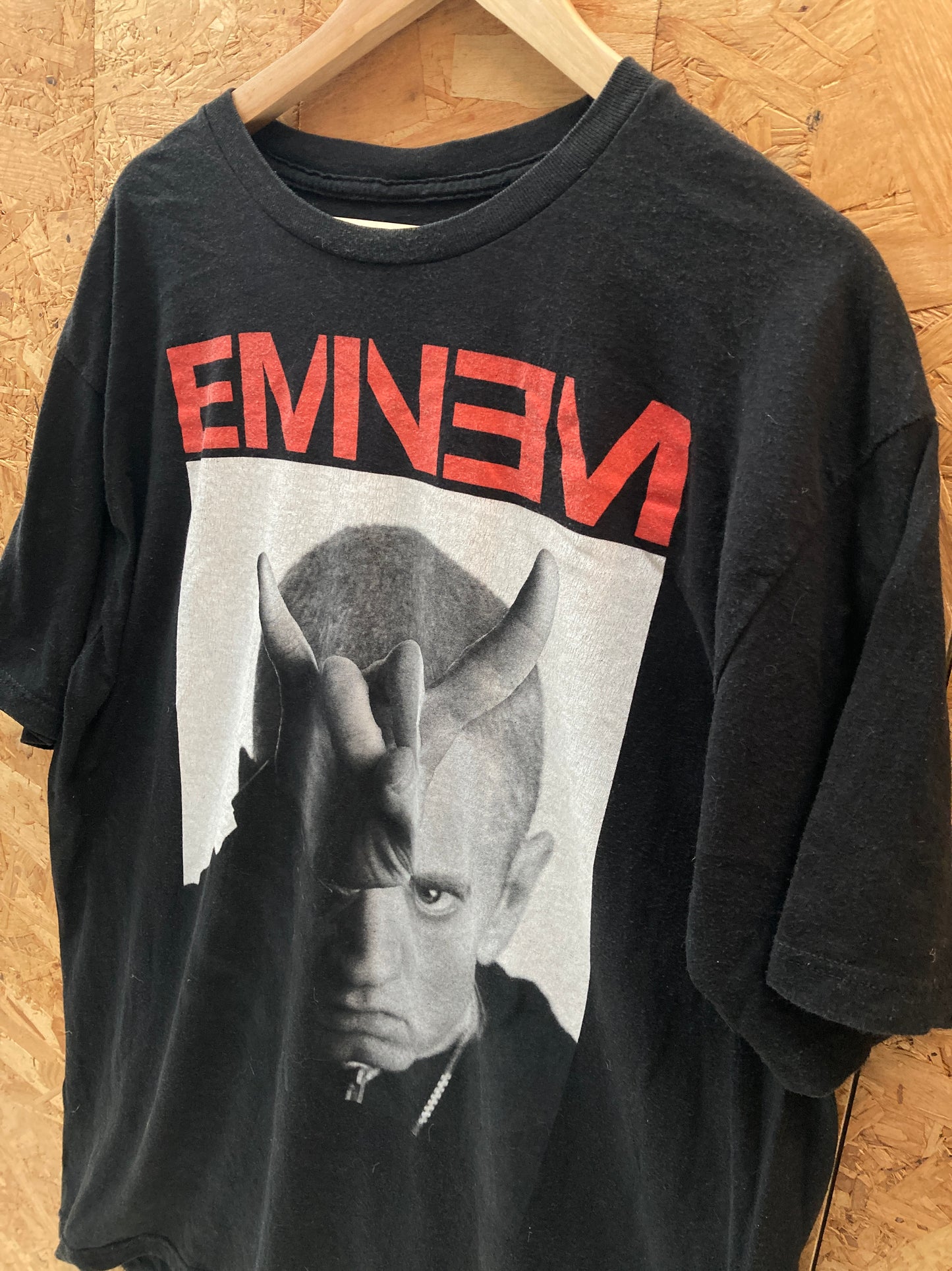 Vintage 2014 Eminem The monster tour devil black t-shirt size XL