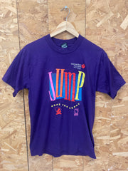 Vintage 90s Jump hope for heart  USA marathon souvenir quirky purple single stitch t-shirt size medi