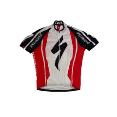 Specialized Cycling Jersey Men's XL Red White Black Short Sleeve Bike Sportswear