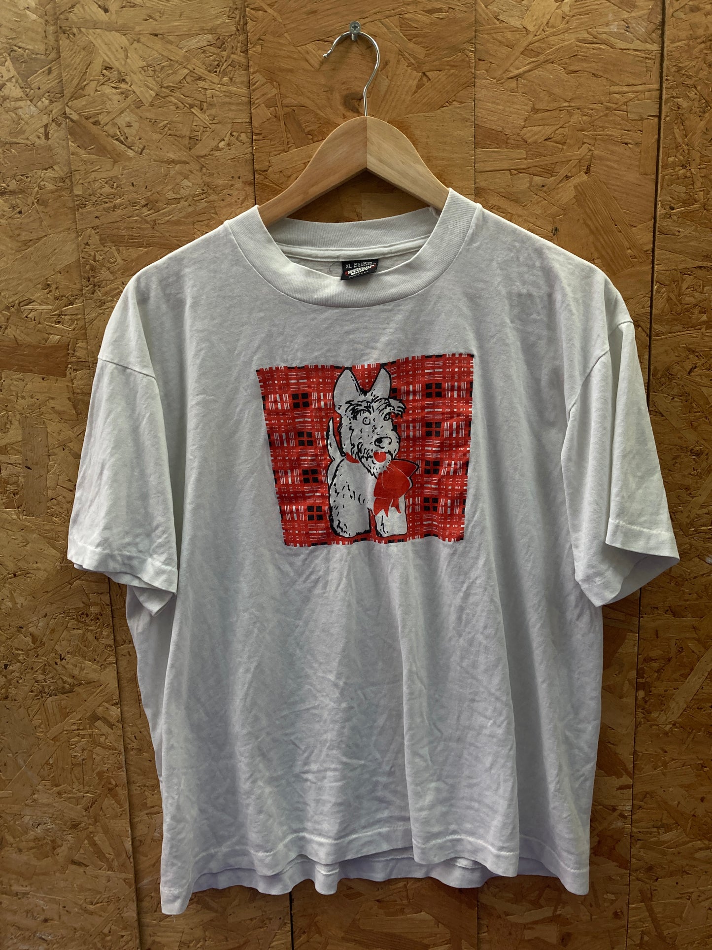 Vintage 90s quirky single stitch dog souvenir t-shirt size XL by Screen Stars