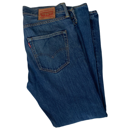 Vintage Y2K  Levis mid blue denim 501 mens jeans trousers W33  L31