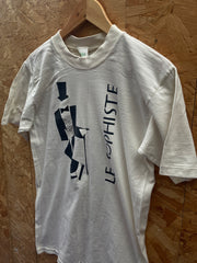 Vintage 90s Le Sophist quirky single stitch white souvenir t-shirt size medium