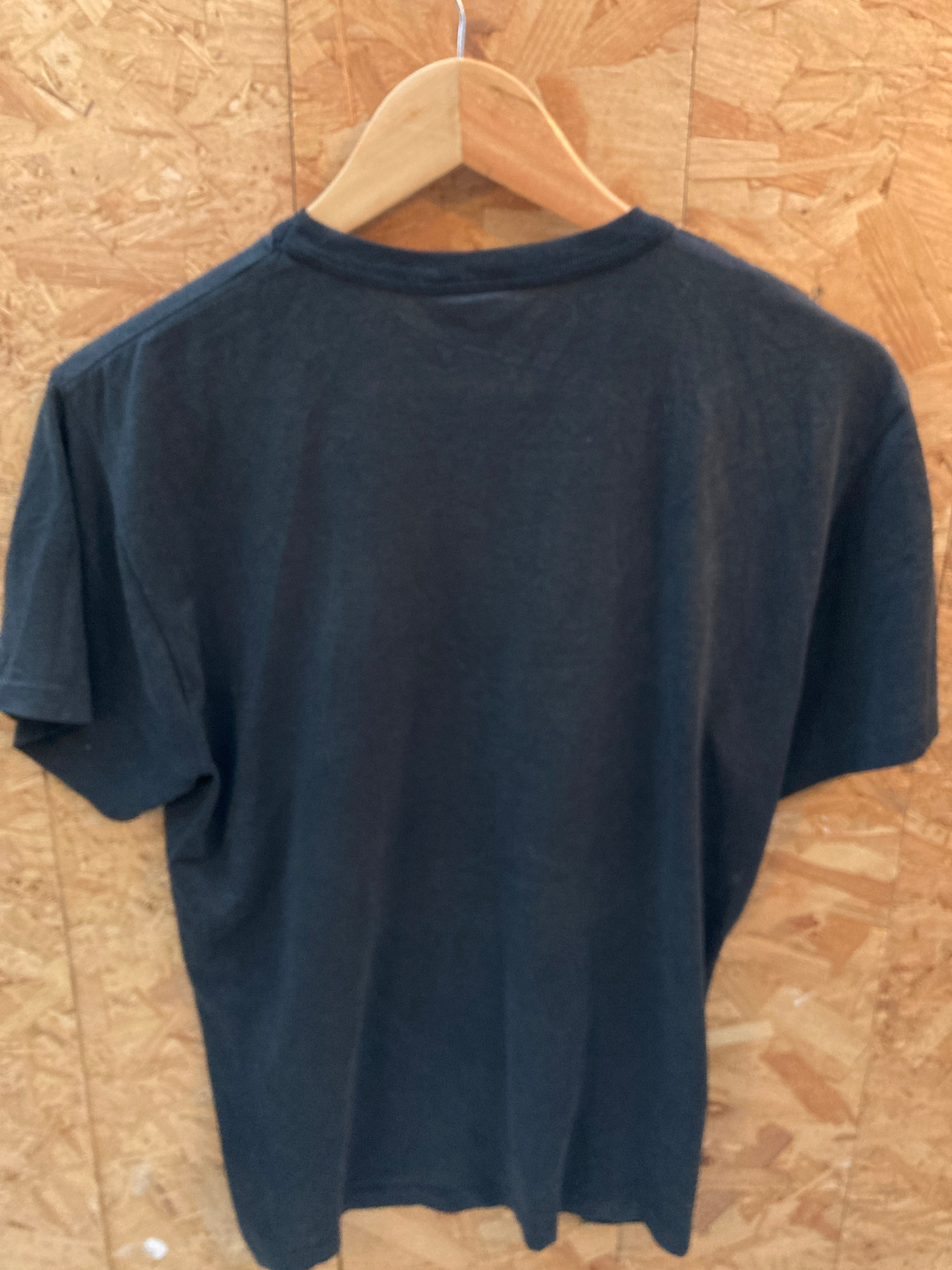 Vintage 70s Inwood Manitoba wolf print black single stitch t-shirt size small