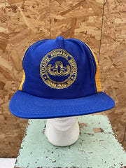Vintage 80s US Navy Ordnance Disposal Explosive Indian Head Trucker Hat Cap