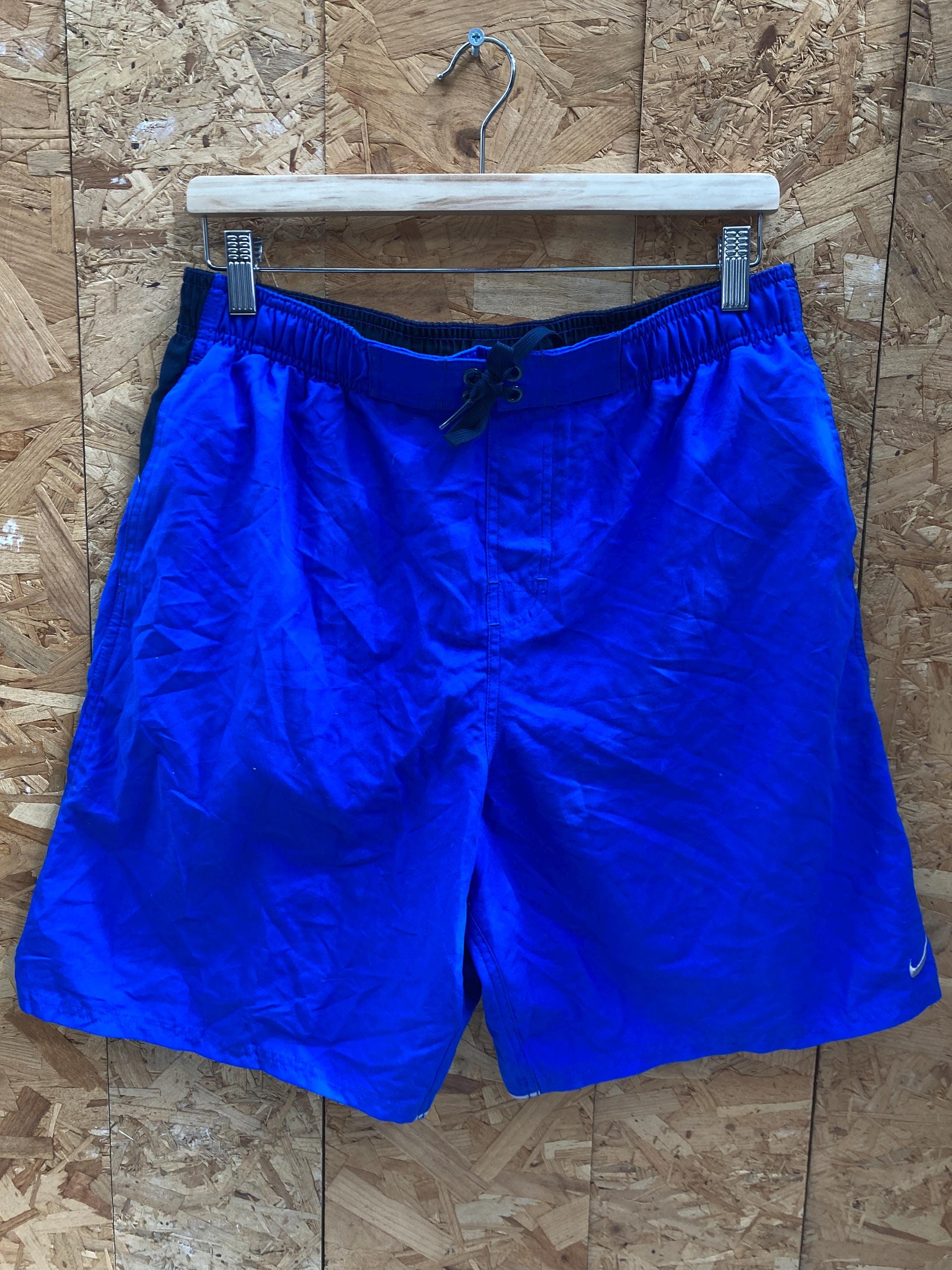 Vintage Y2K Nike blue navy swimming shorts size large