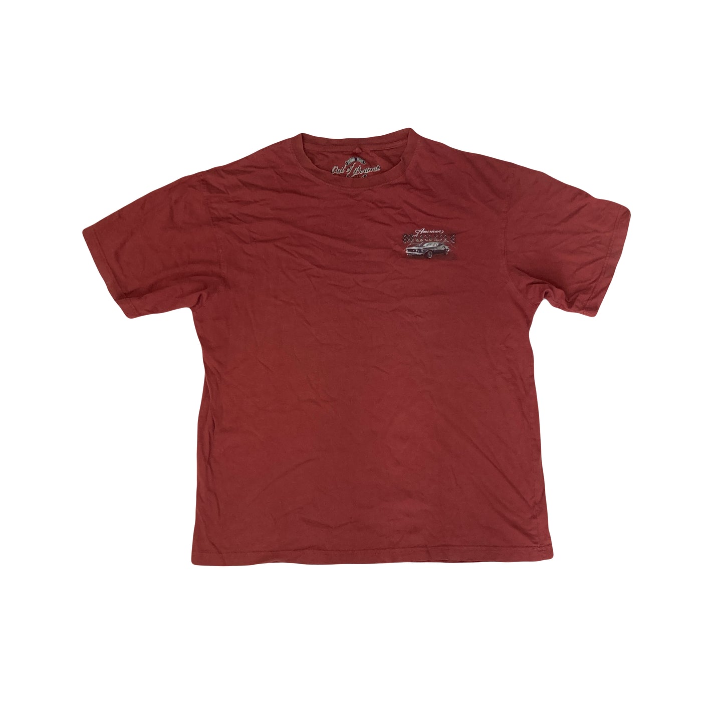 American muscle king of the road rusty red t-shirt size XL by out of bounds