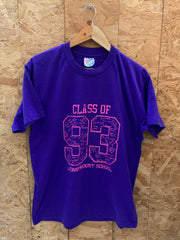 Vintage 93 class of Merrymount souvenir single stitch purple t-shirt size large