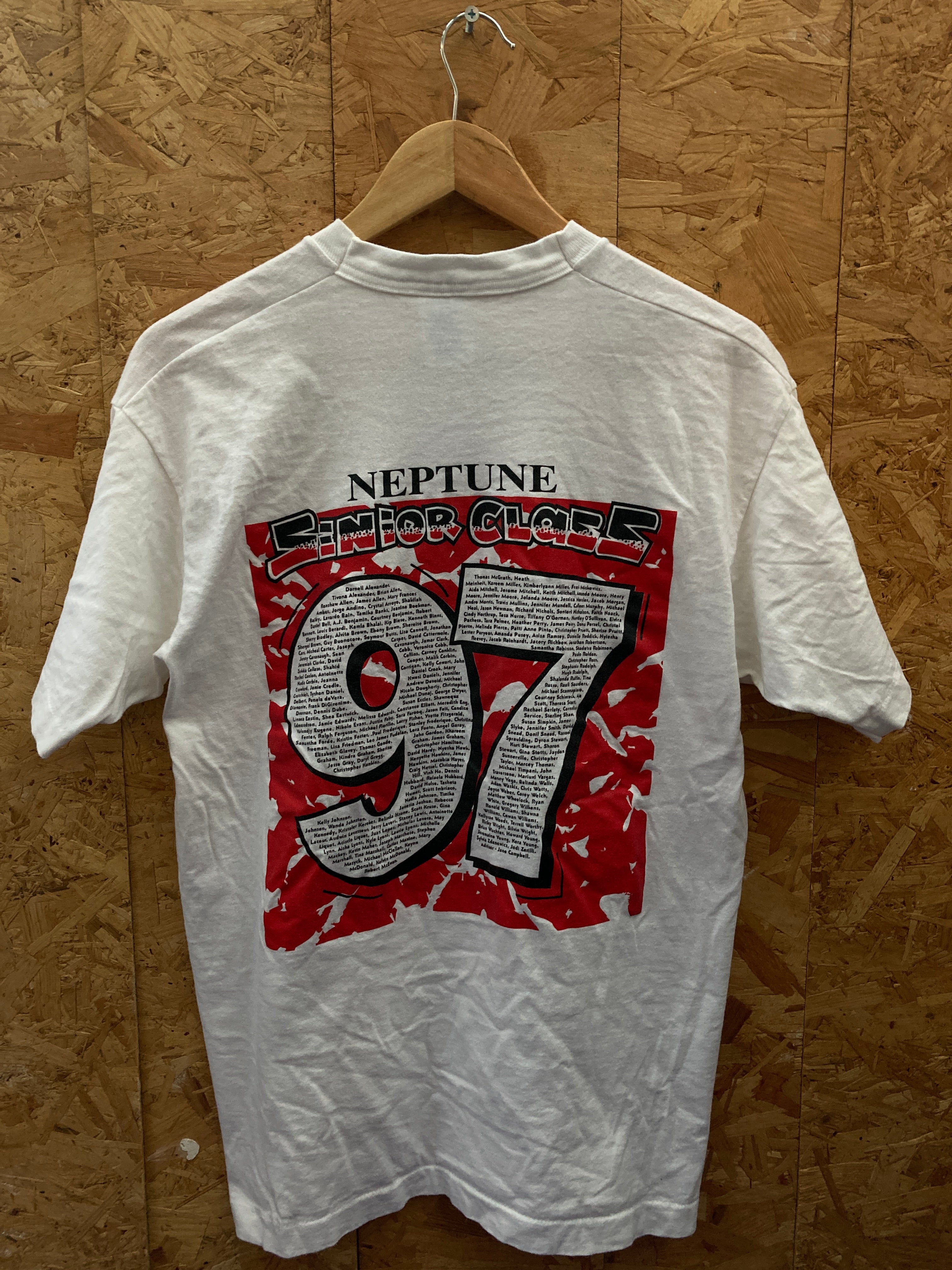 Vintage 97 Neptune high school leavers souvenir single stitch t-shirt size large