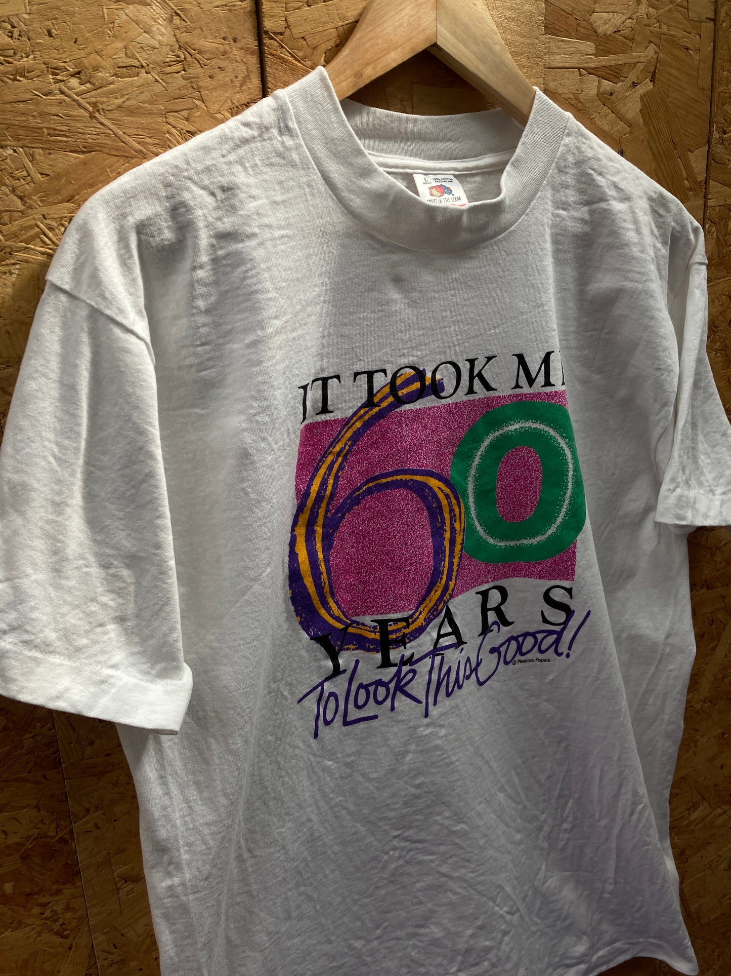 Vintage 90s It took me 60 years to look this good single stitch t-shirt size L