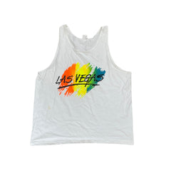 Vintage Fruit of the Loom Las Vegas Tank Top XL Single Stitch Vest T-Shirt