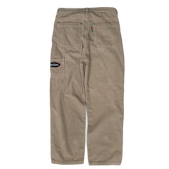 Vintage 90s Kickers light beige jumbo relaxed corduroy trousers carpenter pants W32” L30”