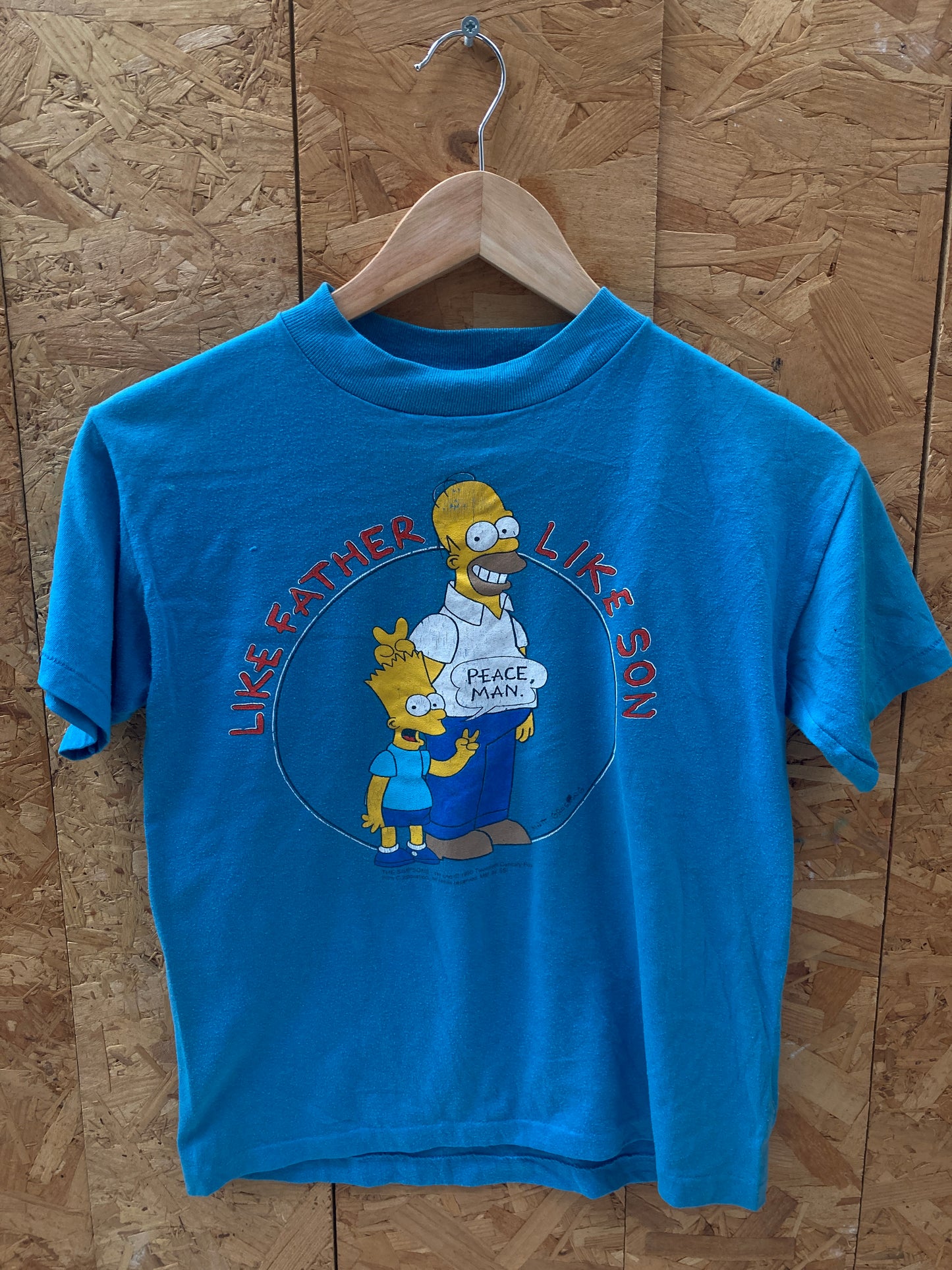 Vintage 90s The Simpsons like father like son single stitch t-shirt size XS