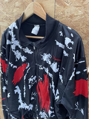 Campagnola Cycle Track Jacket Black Red White Abstract Size L