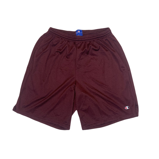 Vintage Y2K Champion burgundy deep red basketball mesh shorts size medium