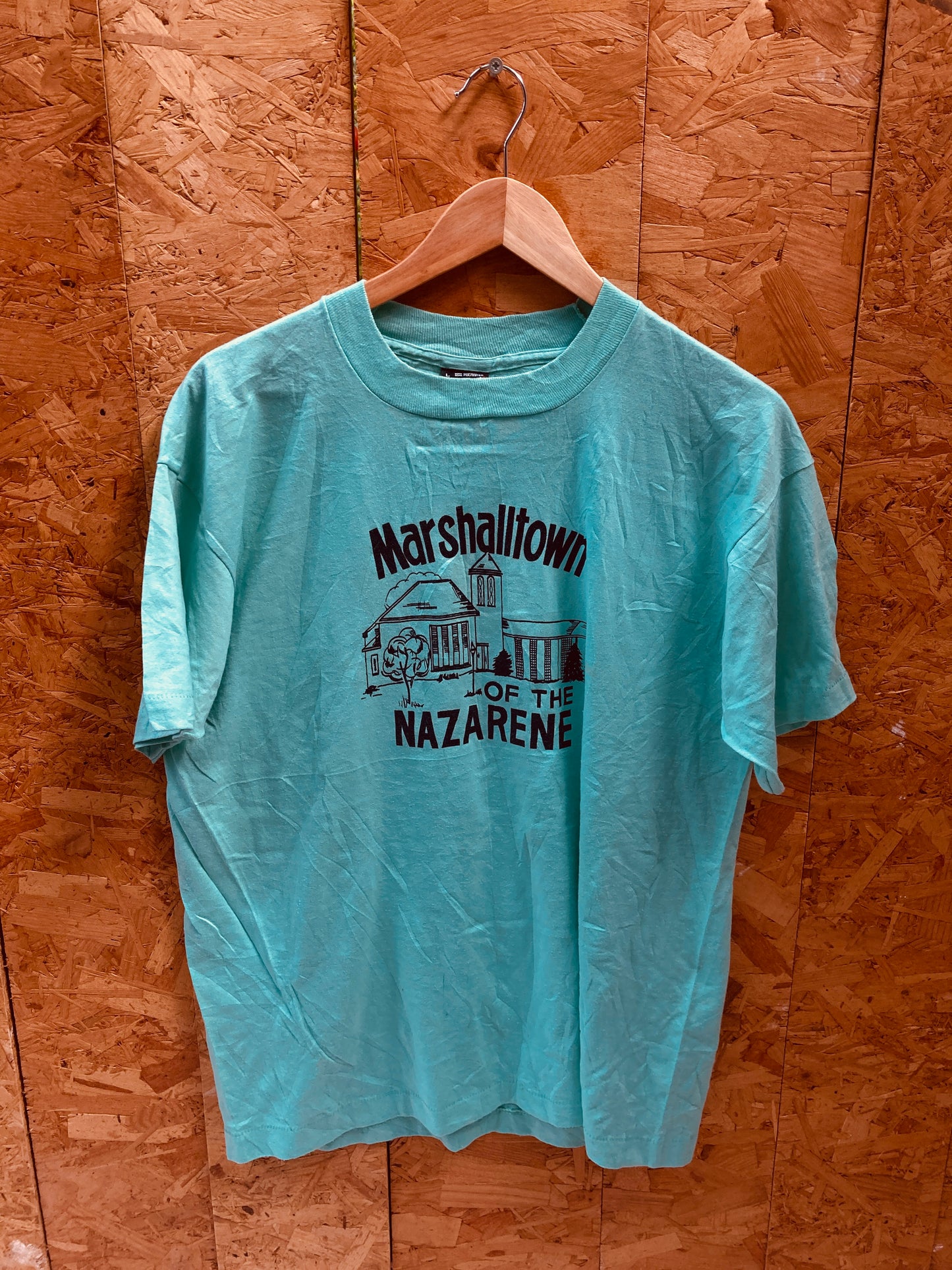 Vintage 90s Marshalltown Iowa USA souvenir single stitch  t-shirt size large