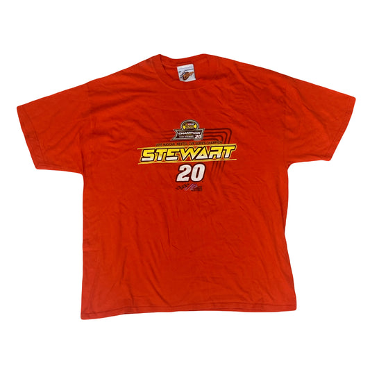 Vintage 05 Tony Steward Home Depot Nascar orange Joe Gibbs Tshirt size XXL