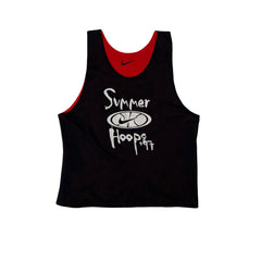 Nike Summer Hoops 97 Reversible Basketball Tank Top Men's XL Black Red