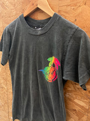 Vintage 90s Dig It beach volleyball grey faded single stitch t-shirt size small