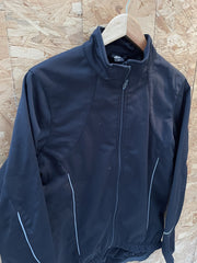 Crane Sports Black Full Zip Cycling Jacket Size 42 Reflective