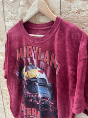 Vtg The Mountain Maryland Terrapins Tie Dye T-Shirt Size XL Red Graphic Tee