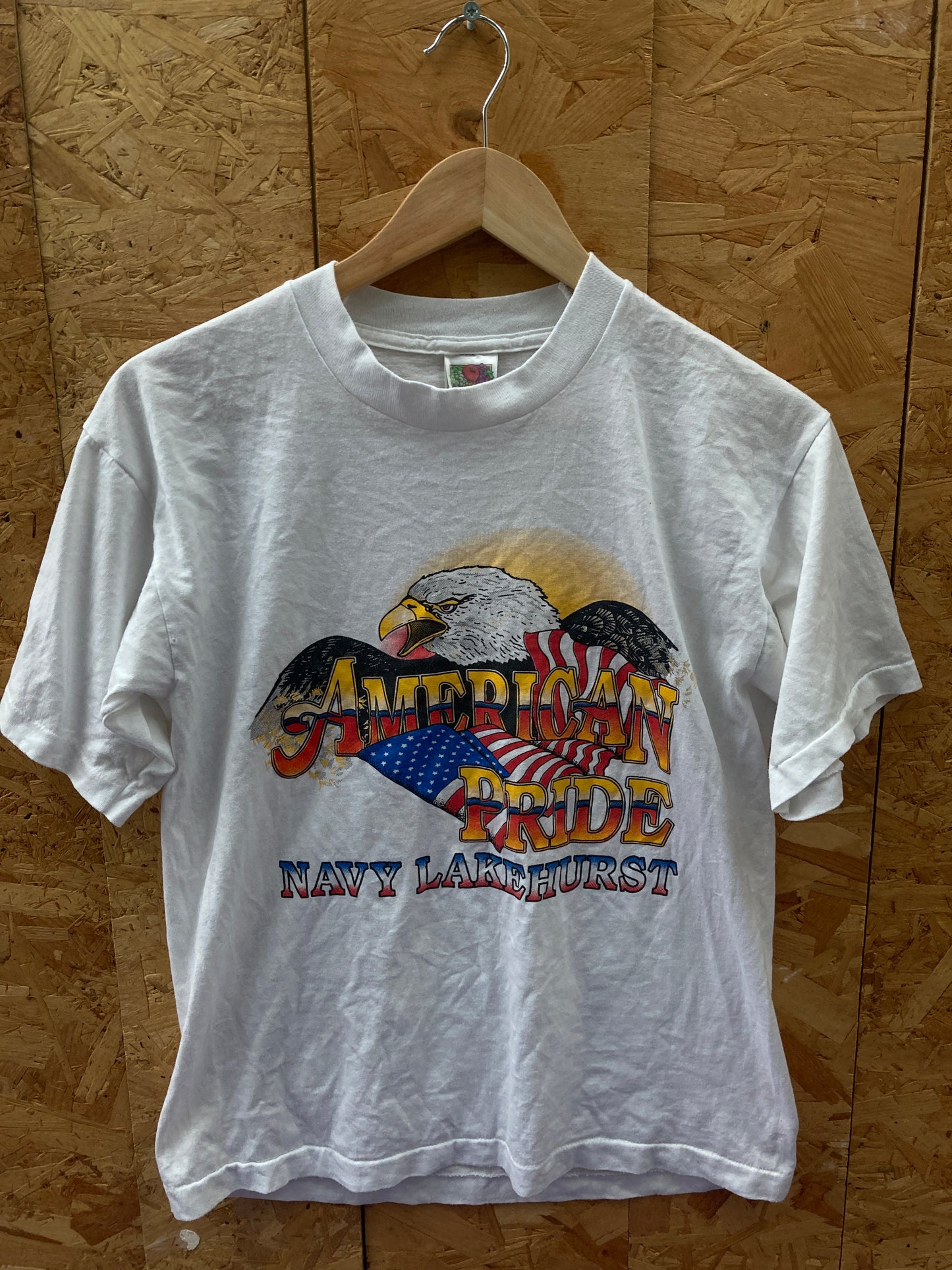 Vintage 90s Eagle American Pride single stitch white souvenir t-shirt size M