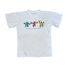 Vintage 90s Carambola beach stick man single stitch t-shirt size large grade B