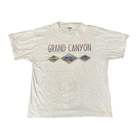 Vintage 90s Grand Canyon USA souvenir light grey single stitch t-shirt size XL