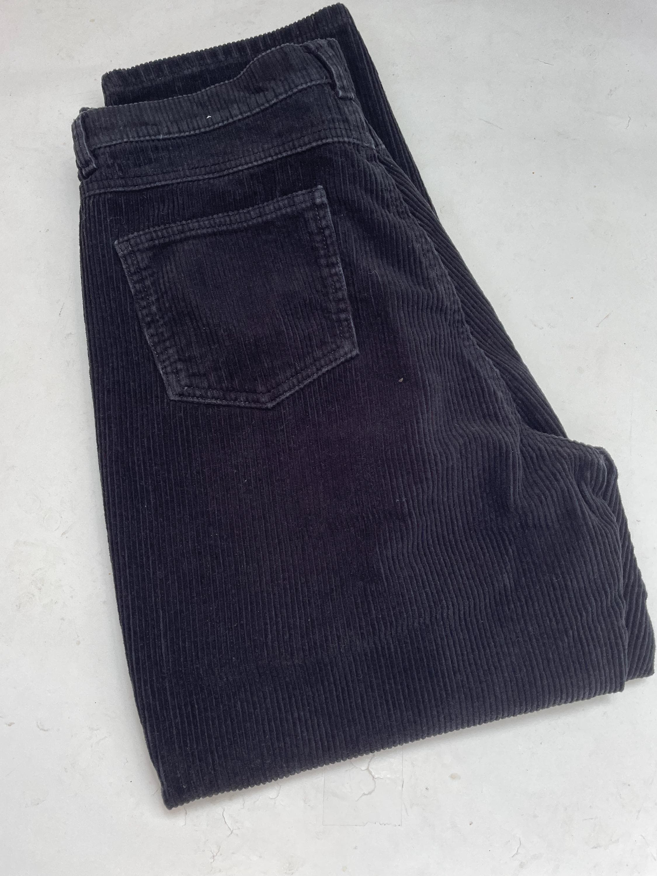 Vintage Y2K black jumbo relaxed corduroy trousers W31 L26 by MNG