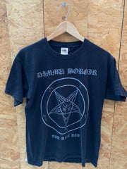 Vintage 90s Dimmu Borgir For Ass Tid double side print black t-shirt size medium