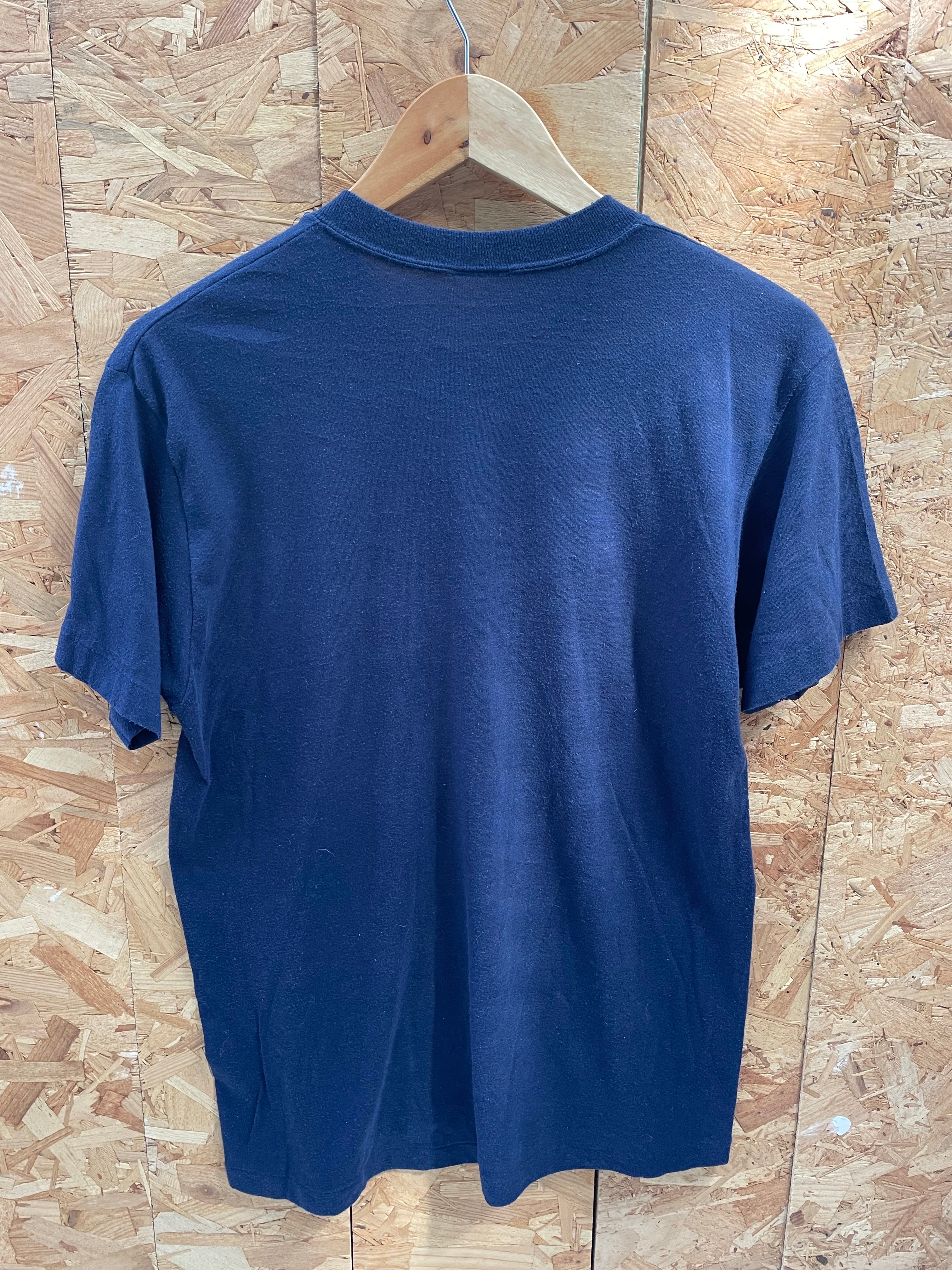 Vintage 80s Boston Red Sox Single Stitch T-Shirt - Navy Blue M