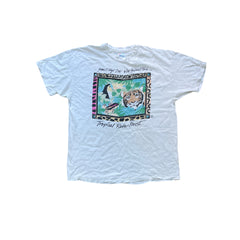 Vintage 90s Thrashed San Diego Zoo Single Stitch T-Shirt - White - Size XL
