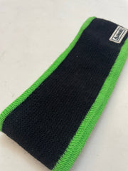 Dolomite Black & Neon Green Knit Headband Ear Warmer - One Size - Made in Italy