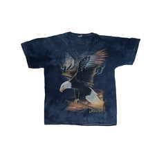Vintage  "Eagle in Flight" Tie-Dye T-Shirt - Size L - Blue - Graphic Tee