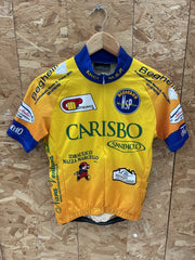 Nalini Cycling Jersey "Carisbo" Yellow Blue Orange Short Sleeve Size S