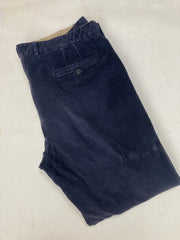 Vintage 90s navy blue muted corduroys trousers size W39 L34 by NewMan