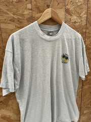 Vintage BEST Single Stitch T-Shirt XL Gray Graphic Tee Cool & Casual For MDA