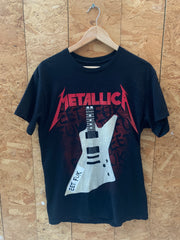 Vintage Metallica Eet Fuk label guitar double side print T-shirt size medium