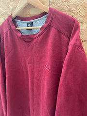Vintage Starter Crewneck Sweatshirt Burgundy XL Embroidered Logo Boxy Fit