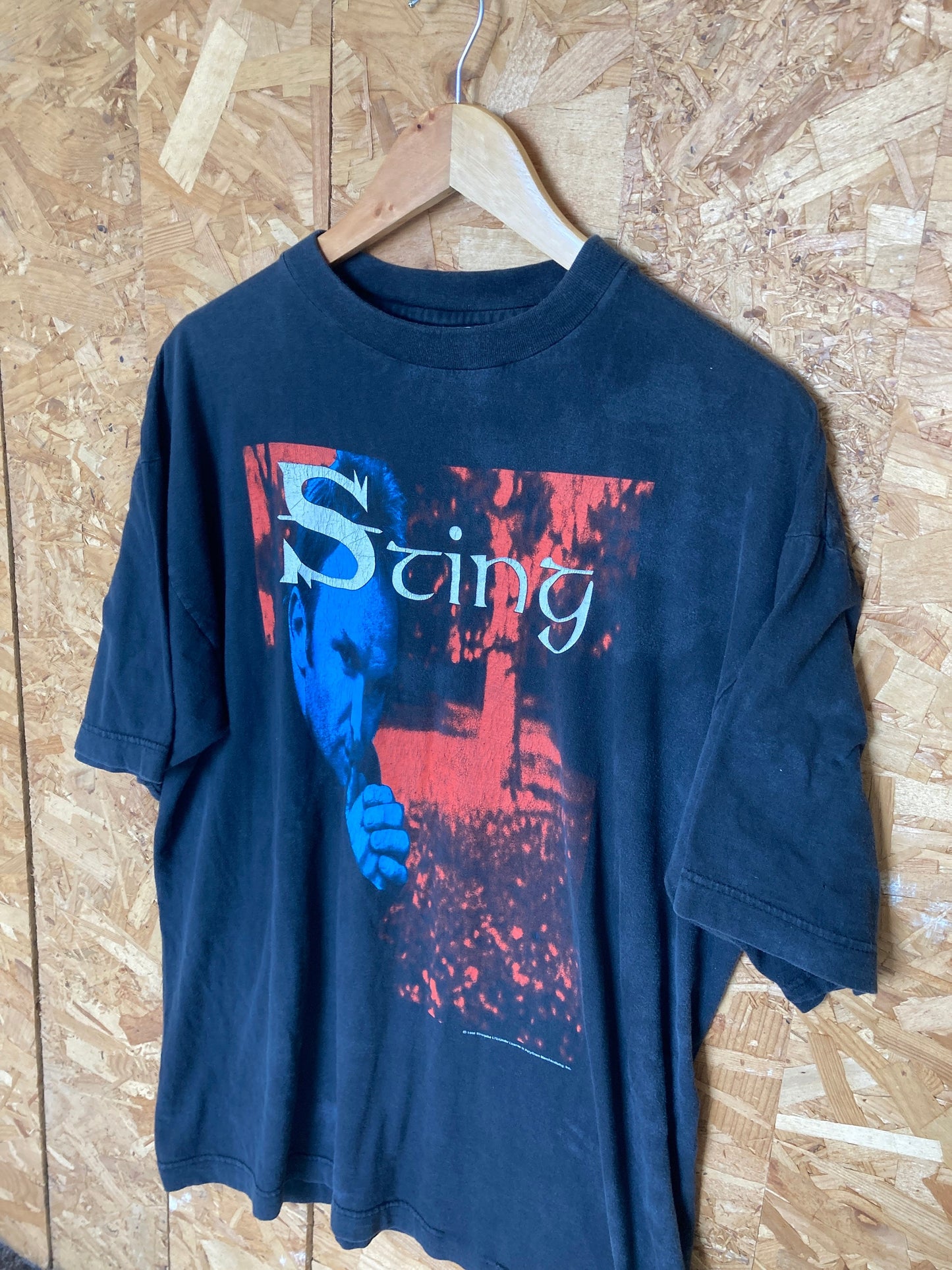 Vintage 96 Sting murcury rising tour black band tshirt size XL the police