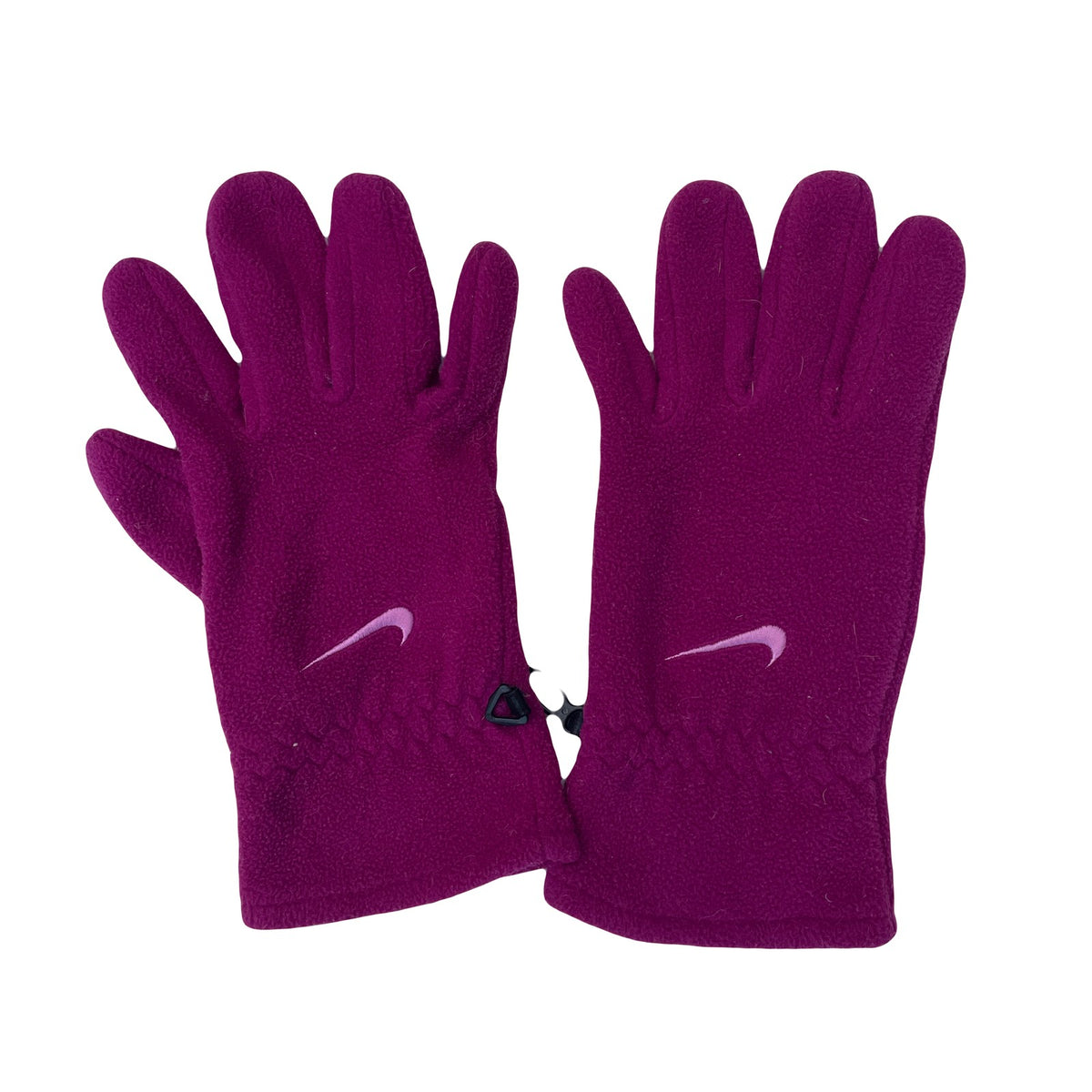 Nike Fleece Gloves Purple Embroidered Swoosh Youth XL Winter Warm