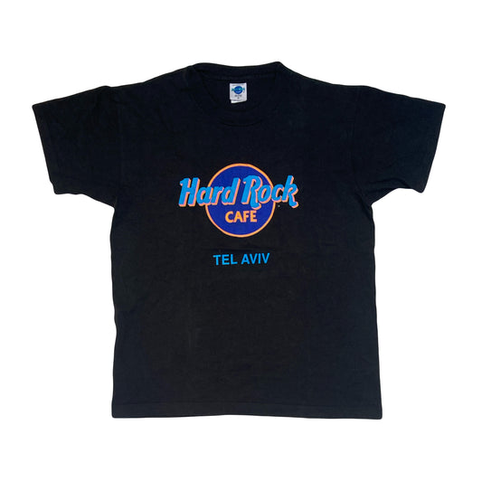 Vintage 90s Hard Rock Cafe Tel Aviv single stitch black t-shirt size large