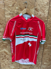 VC Vindonnisa Cycling Jersey Red Short Sleeve Men's Size XXL