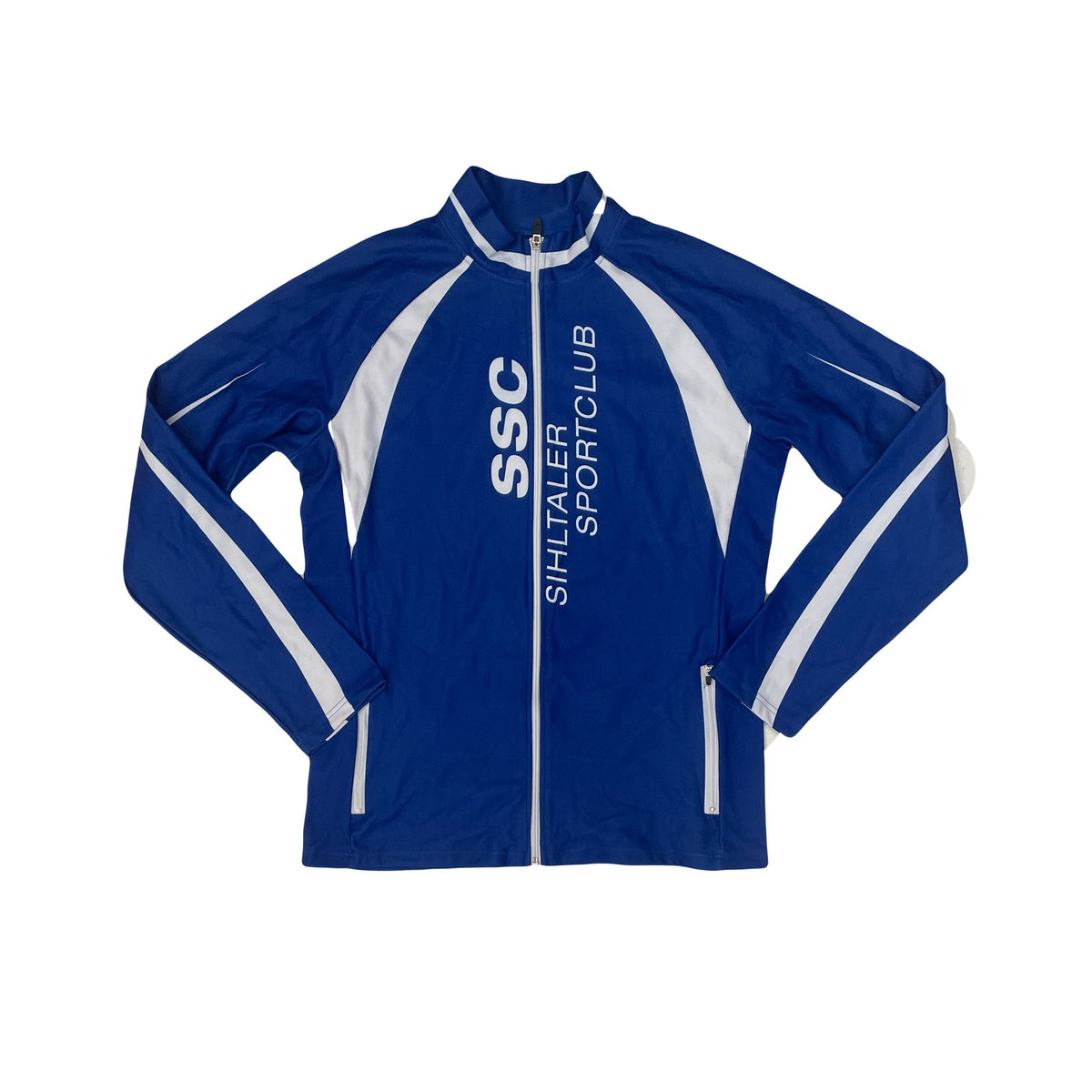 Crespo Blue White Full Zip Running Jacket Men's M