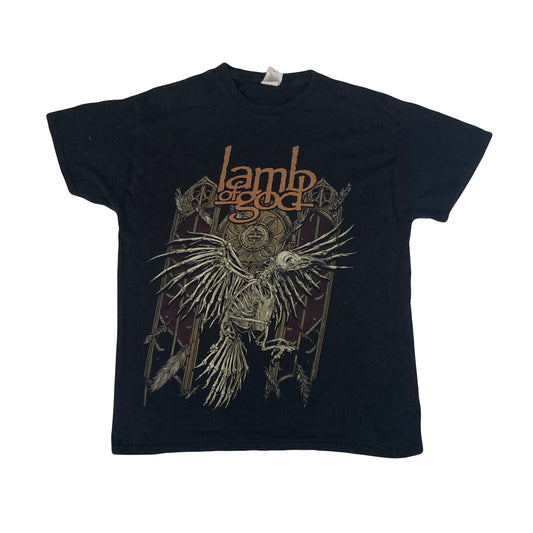 Vintage Y2K Lamb of God metal band black rock t-shirt size medium on Gildan